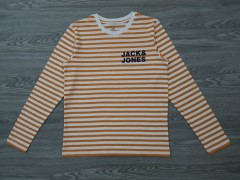 JACK AND JONES Boys Sleeved Shirt (WHITE - ORANGE) (12 Years)