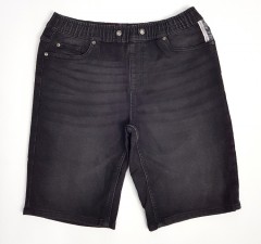 LIVERGY CASUAL FIT Mens Denim Jeans Short (BLACK ) (30)