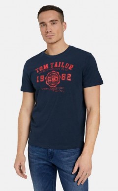 TOM TAILOR Mens T-Shirt (NAVY) (M - L - XL - 2XL - 3XL)