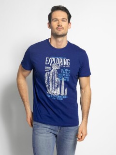 TOM TAILOR Mens T-Shirt (BLUE) (M - L - XL -2XL) 