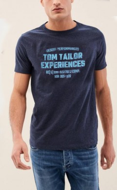 TOM TAILOR Mens T-Shirt (NAVY) (L - 2XL) 