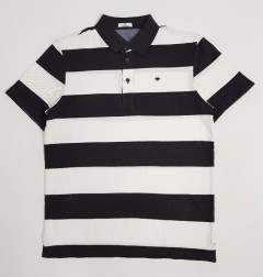 TOM TAILOR Mens Polo Shirt (BLACK - WHITE) (XS - S - M - L - XL - XXL)