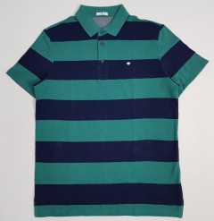 TOM TAILOR Mens Polo Shirt (GREEN - NAVY) (L - 3XL )