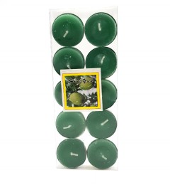 Pack Of 10 PCs Candles Olive Tea (GREEN) (MOS)
