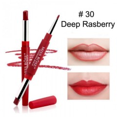 MISS ROSE 2 In 1 Lipstick & Lip Liner (#30 Deep Respberry ) (FRH