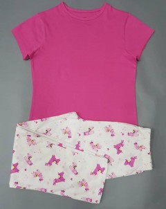 GEORGE Girls 2 Pcs Pyjama Set (PINK-WHITE) (7 to 11 Years)
