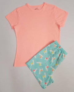 GEORGE Girls 2 Pcs Shorty Set (PINK-BLUE) (7 to 11 Years)