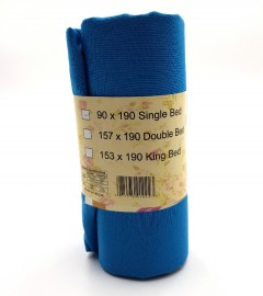 SINGLE BED SHEET (90X190 CM) (BLUE) (FRH)