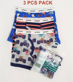 CARTERS 3 Pcs Boys Boxer Shorts Pack ( Random Color) (4 to 12 Years)