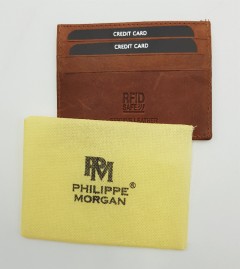 PHILIPPE MORGAN Mens Card Holder (BROWN) (FREE SIZE)