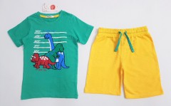 COOL CLUB Boys 2 Pcs Shorty Set (GREEN - YELLOW) (9 Months to 5 Years)