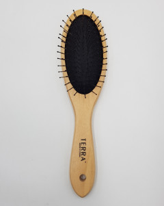 Wooden Handle Hair Brush (OS) (GM)