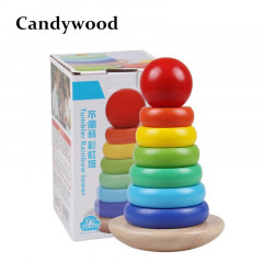 Colorful Rainbow Block Wooden Toys for Children