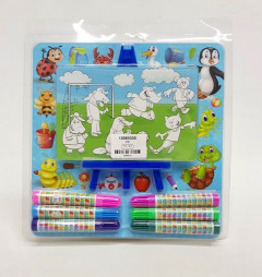 6 Pcs Marker Set With Paper Drawing