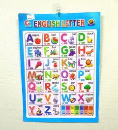 3D English Letter Chart For Study