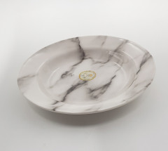 Rim Soup Plate Faux marble