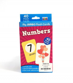 40 Pcs Pack Numbers Flash Cards
