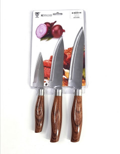 3 Pcs Kitchen Knife Set