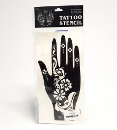 1 Paar (2 Stuks) Henna Hand Tattoo Stencil