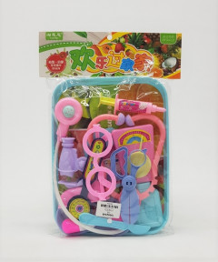 Doctor Nurse (Pink/Purple) Medical Kit Playset for Kids - Pretend Play Tools Toy Set