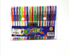 18 Pcs Colorgel Glitter Pens Set