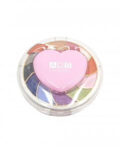 ADS Color Series Makeup Kit , 12 Eyeshadow , 4 Blusher , 4 Powder Cake , 6 Lip Colour