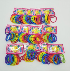 12 Pcs Multicolored Rubber Band Pack