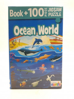 Ocean World Book + 100 Piece Jigsaw Puzzle