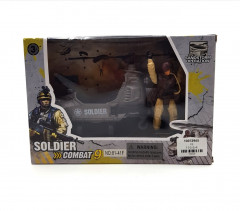 Army Toy Set with Helicopter and Special Ops Soldier