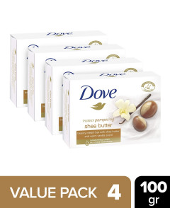 Dove Purely Pampering Beauty Cream Bar Shea Butter 4x 100g (CARGO)