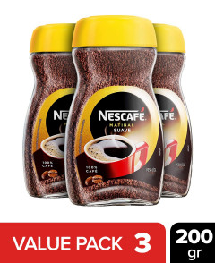 (Food) 3 Pcs Bundle Nescafe Matinal Suave 100% Cafe Coffee (3X200g)