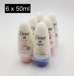 Dove 6 Pcs Bundle Deo   Roll-on Woman - 50 ml(CARGO)
