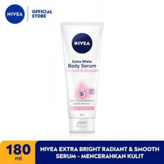 1Pcs NIVEA Extra White Body Serum Radiant&Smooth (1X180ml) (Cargo)
