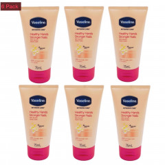 6 Pcs Bundle Vaseline Healthy Hands And Stronger Nails Cream with Keratin (6X75ml) (Cargo)