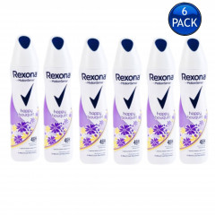 6 Pcs Bundle Rexona Happy Bouquet Deodorant (6X150ml) (Cargo)