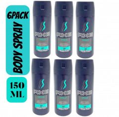 6 Pcs Bundle Axe Apollo Deodorant Body Spray (6X150ml) (Cargo)