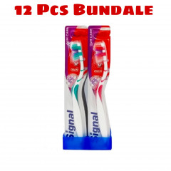 12 Pcs Signal Bundle Gum Care Soft Toothbrush (Cargo)