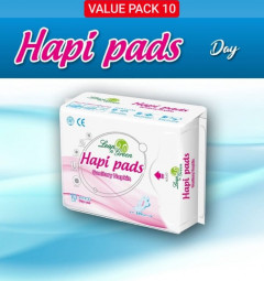 Hapi pads Sanitary Napkin Day (10 Pads) (CARGO)