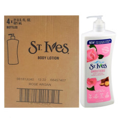 4 Pcs Bundle St. Ives Rose and Argan Oil Smoothing Body Lotion (4X621ml) (Cargo)