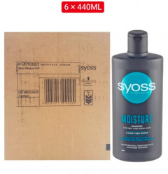 6 Pcs Bundle Syoss Moisture Shampoo (6X440ml ) (Cargo)
