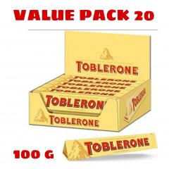 (Food) 20 Pcs Bundle Toblerone Milk Chocolate (20X100G) (Cargo)