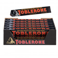 (Food) 20 Pcs Toblerone  Bundle  Dark Chocolate Bar (20X100G) (Cargo)