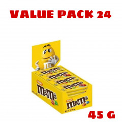 (Food) 24 Pcs Bundle M&M'S Peanut Milk Chocolate Candy (24X45G) (Cargo)