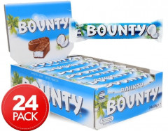 (Food)  24 Pcs Bundle Bounty Sweet Snack Filled With Coconut, (24X57G) (Cargo)