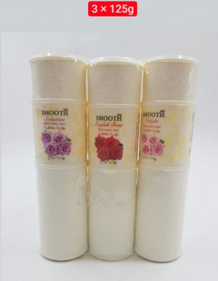 3 Pcs Bundle Smooth Perfumed Talc Seductive English Rose Delight (3X125g) (Cargo)