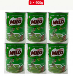 (Food) 6 Pcs Nestle  Bundle Milo Chocolate Malt Flavour Powder Choc Energy Beverage Drink (6X400g) (Cargo)