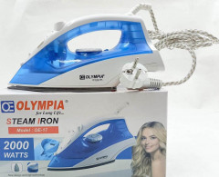 OLYMPIA Non-Stick Sole Plate 2000 Watts OE-17 Multi-Function with Water Spray Dry Iron