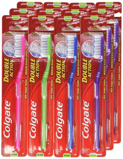 12 PCS Colgate Double Action Toothbrush PACK CARGO MEDIUM