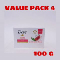 4 Pcs Dove Go Fresh Revigorizante Bar Soap (4X100g)