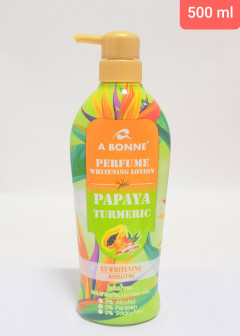 A Bonne Perfume Papaya & Turmeric Whitening Lotion 500 ML (Cargo)